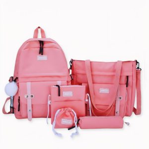 Ensemble de sacs à dos avec pendentif pompon