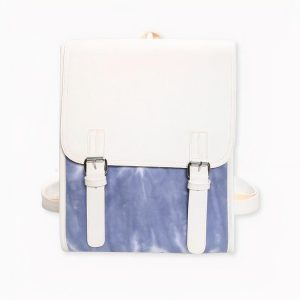 Grand sac à dos en similicuir pour femme