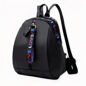 Mini sac à dos femme noir style coréen