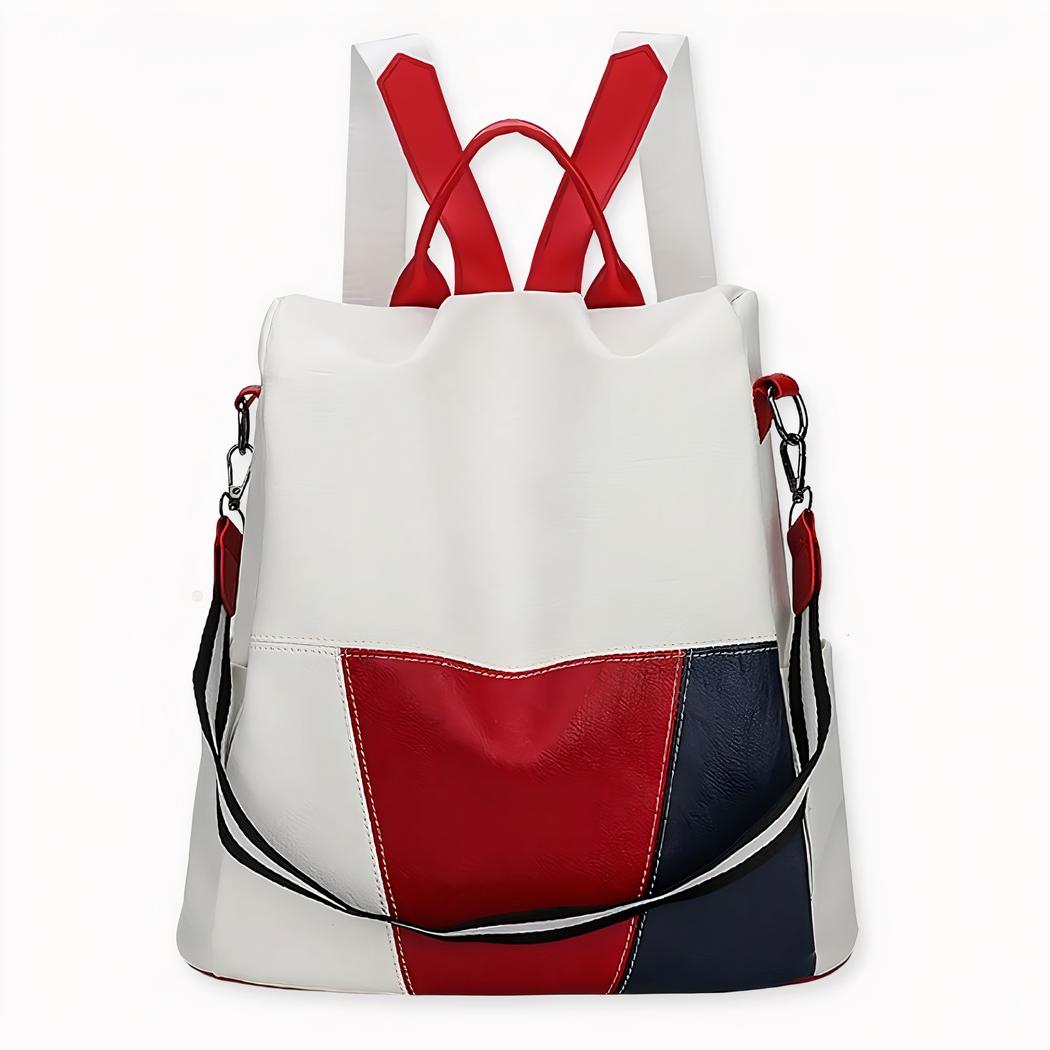 Sac à dos luxe tricolore pour femme