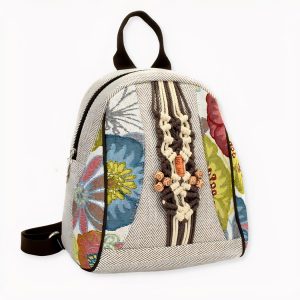 Sac à dos rétro femme motif ethnique