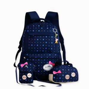Sac à dos et accessoires assortis avec motifs étoiles pour filles