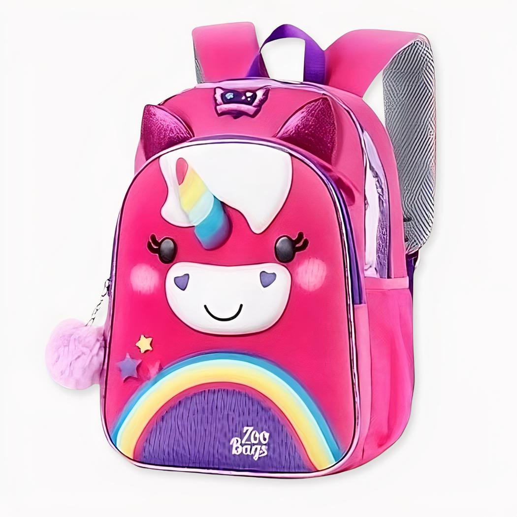 Mini sac à dos licorne multicolore pour filles