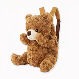 Sac à dos ourson en peluche pour enfant