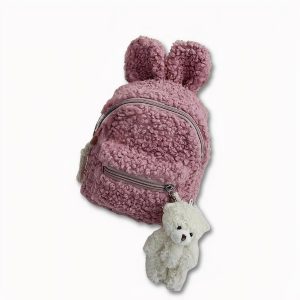 Sac À Dos En Peluche Avec Oreilles De Lapin
