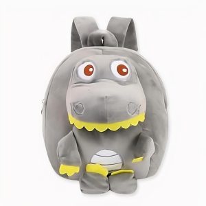 Sac À Dos Dinosaure En Polaire Gris