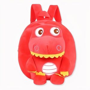 Sac À Dos Dinosaure En Polaire Rouge