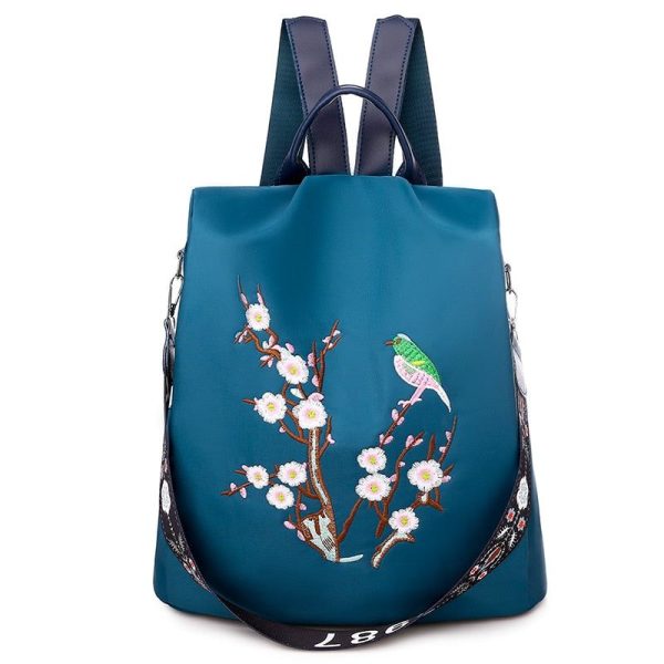 Sac à dos avec bandoulière motif oiseaux