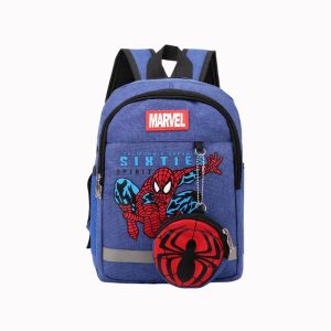 sac à dos avec motif Spiderman effet jean