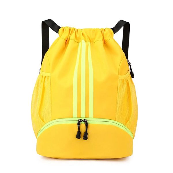 sac à dos basket ball jaune