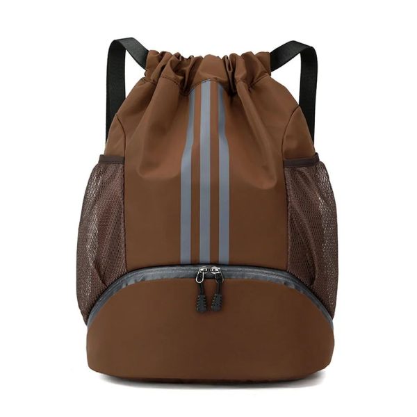 sac à dos basket ball marron