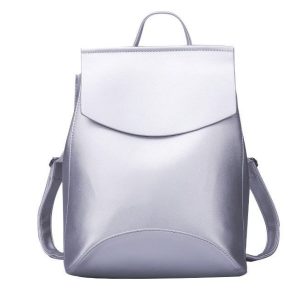 Sac À Dos Blanc Pour Cours Simili Cuir