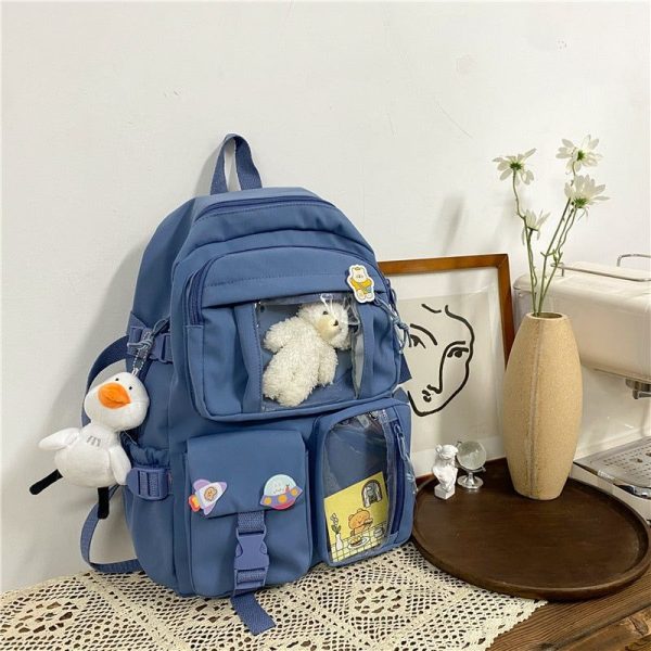 Sac à dos cartable collège bleu