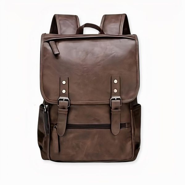 sac à dos cartable en imitation cuir