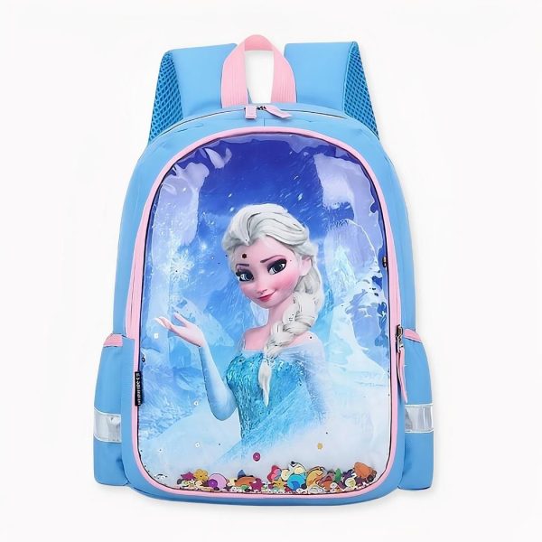 Sac à dos d’école à motif Elsa pour fille