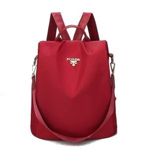 Sac à dos de ville femme rouge