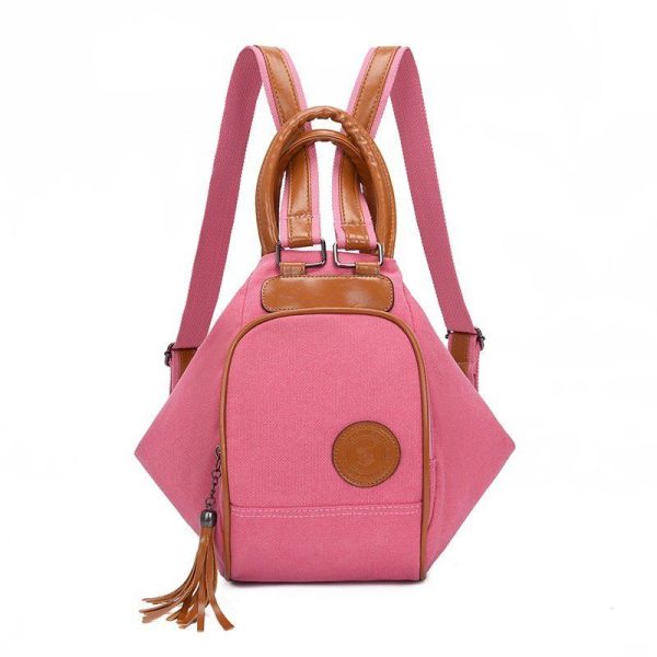 Sac à dos en nylon rose