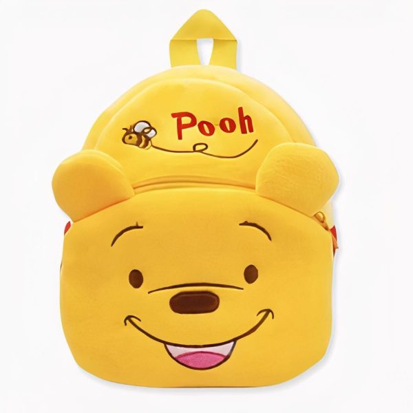 Sac à dos jaune en peluche Winnie L’Ourson