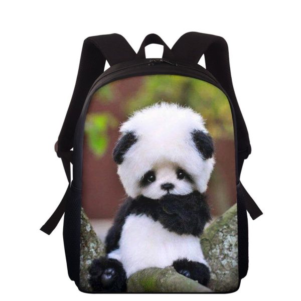 Sac à dos panda bébé nature