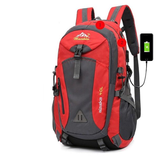 Sac à dos pour camping prise USB