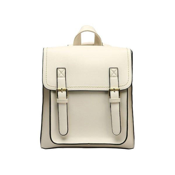 Sac à dos PU vintage blanc