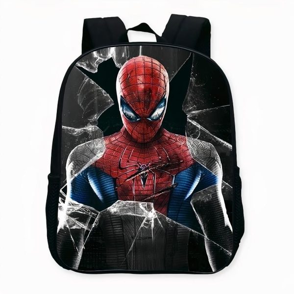 Sac à dos Spiderman avec effet vitre cassée