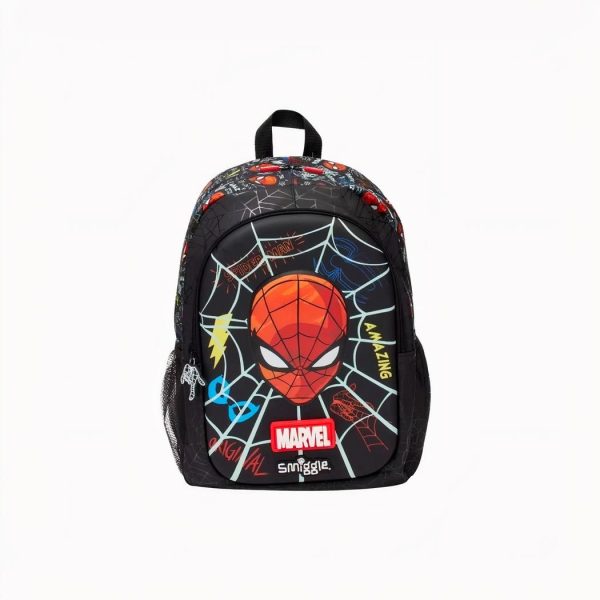 Sac à dos Spiderman noir à motifs