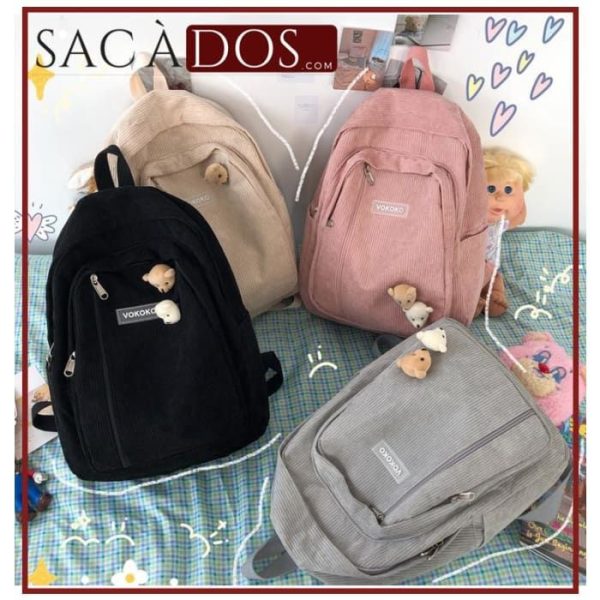 Sac à Dos Velours Femme