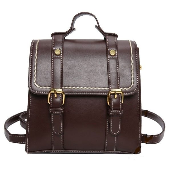 Sac à dos vintage en cuir PU