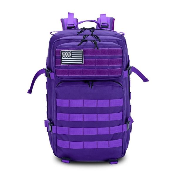 Sac à dos violet style armée pour femme